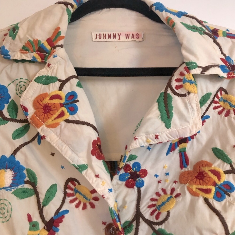 Johnny Was Embroidered Floral Beautiful Blazer - Picture 2 of 5